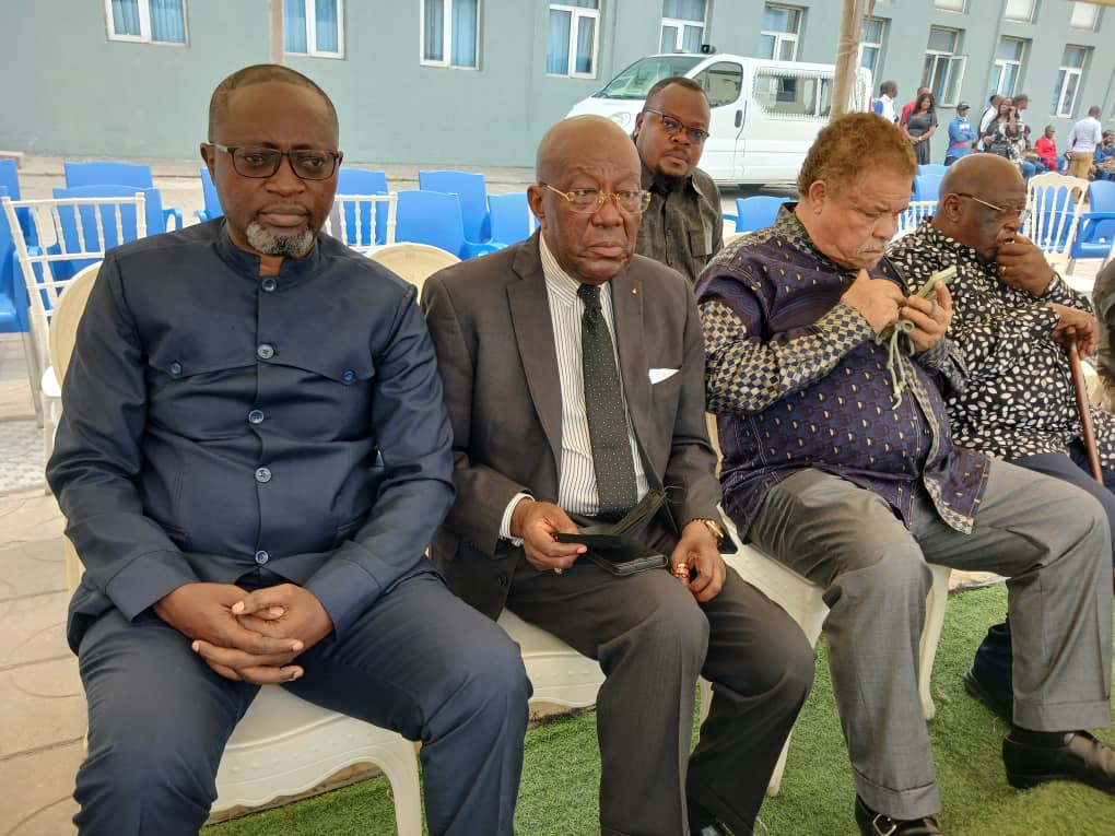 Dr. Justin B. Mudekereza with community leaders at a gathering